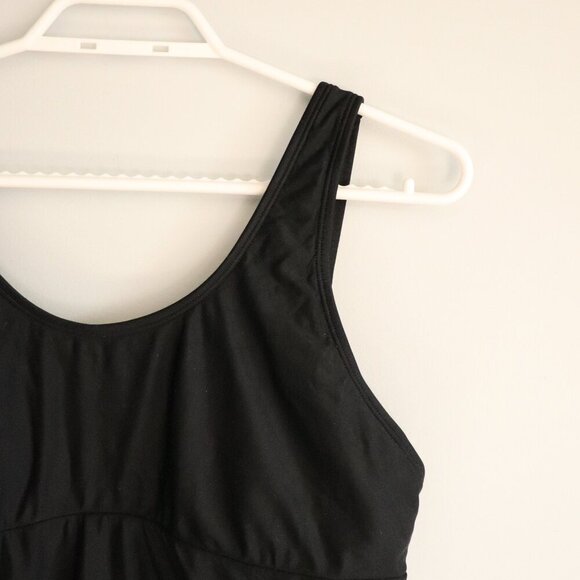 Lole Women's Black Sz 8 One Piece Straps Minimalist Scoop Neck Swim Bathing Suit - Picture 4 of 12